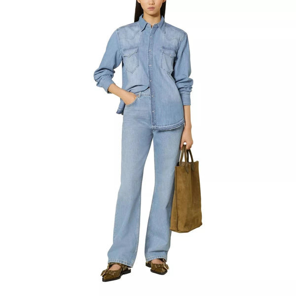 AG JEANS M BLOUSE L / LICHT DENIM AG Jeans Denim Blouse - Match Laren