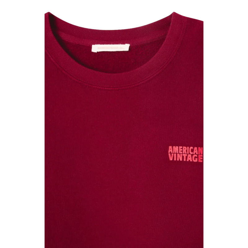 AMERICAN VINTAGE M SWEATER American Vintage Sweater Izubird Bordeaux - Sisera