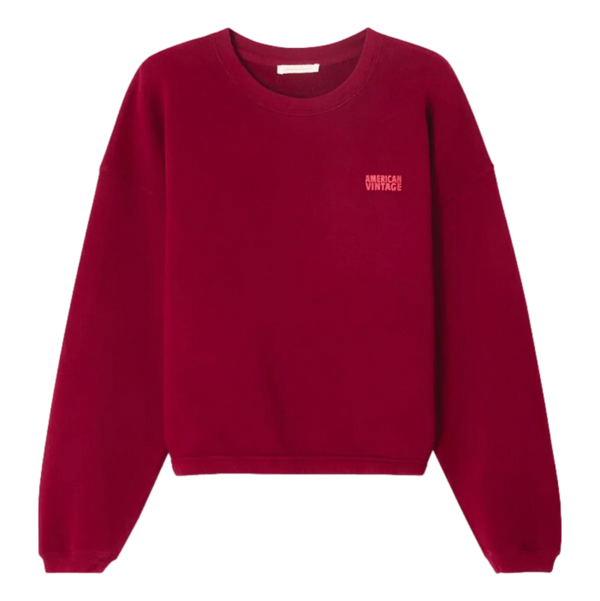 AMERICAN VINTAGE M SWEATER S / BORDEAUX American Vintage Sweater Izubird Bordeaux - Sisera