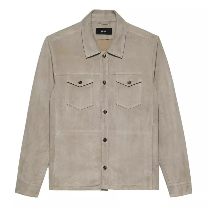 ARMA OUTDOOR SHIRT 50 / GRIJS DEX Suede Western Shirt grijs - Match Laren