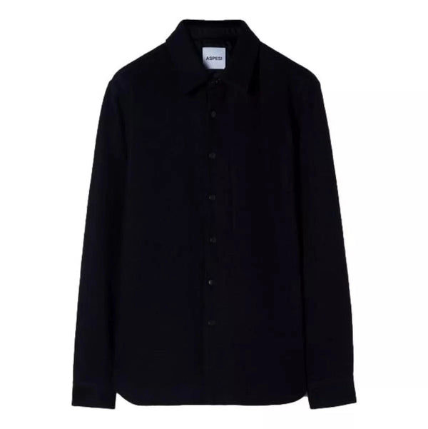 ASPESI OUTDOOR SHIRT S / MARINE ASPESI Boiled Wool Shirt - Match Laren