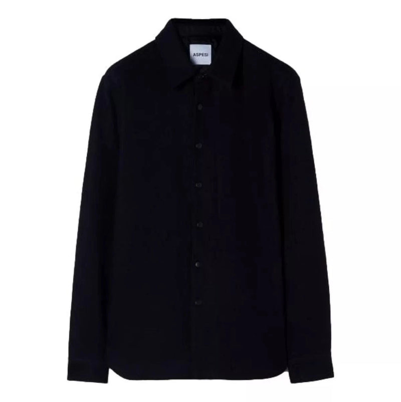 ASPESI OUTDOOR SHIRT S / MARINE ASPESI Boiled Wool Shirt - Match Laren