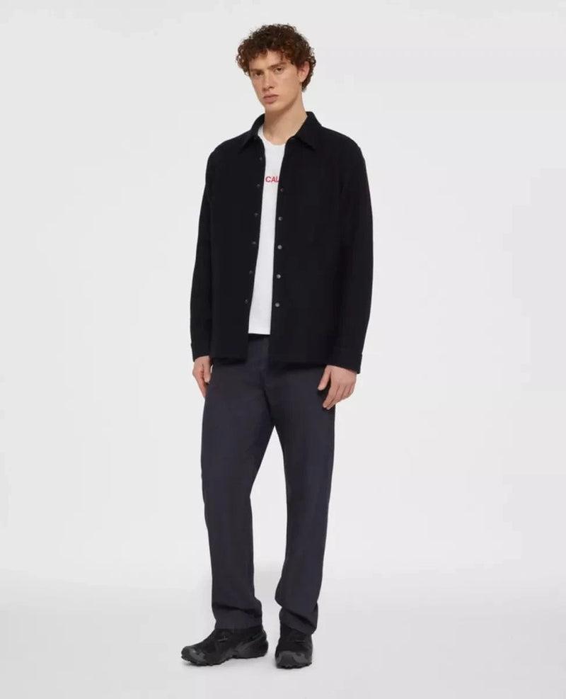 ASPESI OUTDOOR SHIRT S / MARINE ASPESI Boiled Wool Shirt - Match Laren