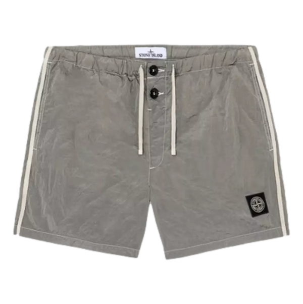 STONE ISLAND Stone Island Zwembroek Nylon Lichtgrijs - Match Laren