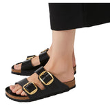 BIRKENSTOCK M SANDAAL Birkenstock Arizona Big Buckle Zwart - Match Laren