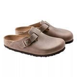 BIRKENSTOCK M SANDAAL Birkenstock Boston Klomp Bruin Vetleer - Match Laren