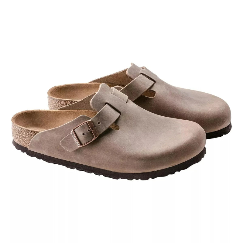 BIRKENSTOCK M SANDAAL Birkenstock Boston Klomp Bruin Vetleer - Match Laren
