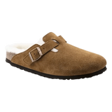 BIRKENSTOCK M SANDAAL Birkenstock Boston Lamsvel Sandaal Camel - Match Laren