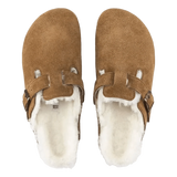 BIRKENSTOCK M SANDAAL Birkenstock Boston Lamsvel Sandaal Camel - Match Laren