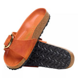 BIRKENSTOCK Madrid Big Buckle Vetleer Oranje - Match Laren