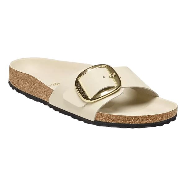 BIRKENSTOCK M SLIPPER Birkenstock Madrid Buckle Belt Slipper Ecru - Match Laren