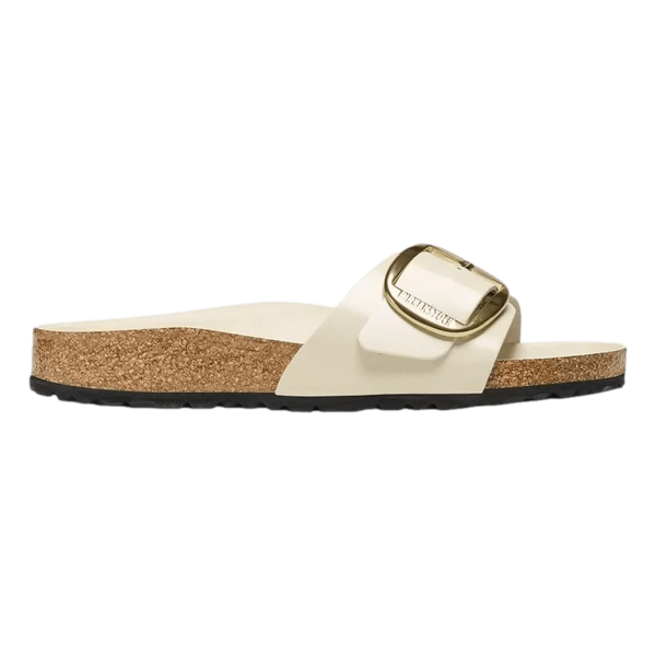BIRKENSTOCK M SLIPPER Birkenstock Madrid Buckle Belt Slipper Ecru - Match Laren