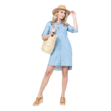 BLLMR M JURK Bllmr Mini-Jurk Nora Licht Denim - Match Laren