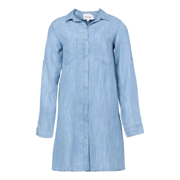 BLLMR M JURK XS / LICHT DENIM Bllmr Mini-Jurk Nora Licht Denim - Match Laren