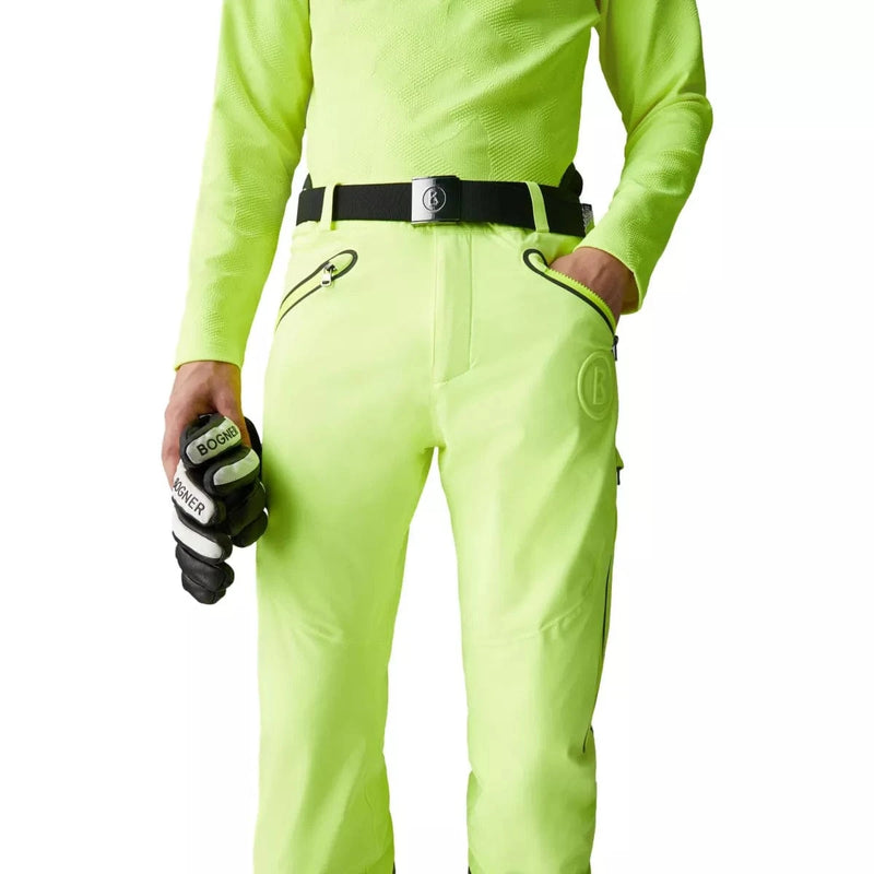 BOGNER SKI BROEK 52L / NEON GEEL BOGNER Tim Ski Trousers Neon Yellow - Match Laren