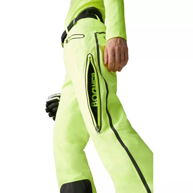 BOGNER SKI BROEK 52L / NEON GEEL BOGNER Tim Ski Trousers Neon Yellow - Match Laren