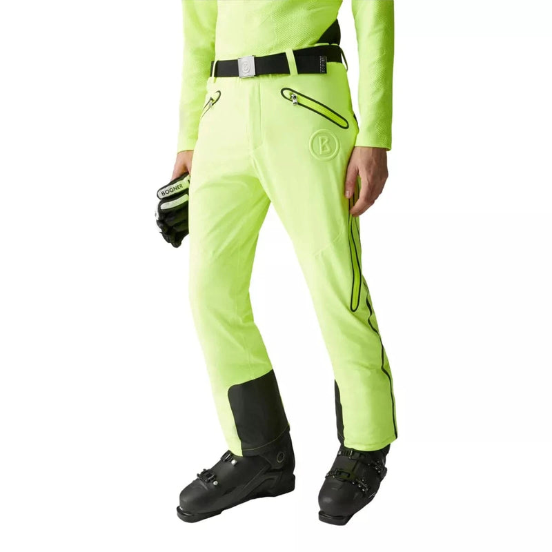 BOGNER SKI BROEK 52L / NEON GEEL BOGNER Tim Ski Trousers Neon Yellow - Match Laren