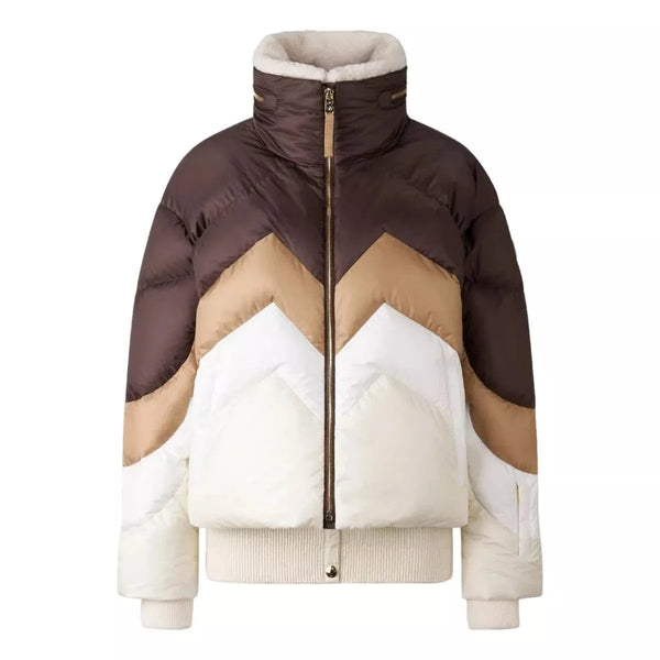 BOGNER SKI JACK 38 / BRUIN COMBI Bogner Donzen ski-jas Vanja in Donkerbruin - Match Laren