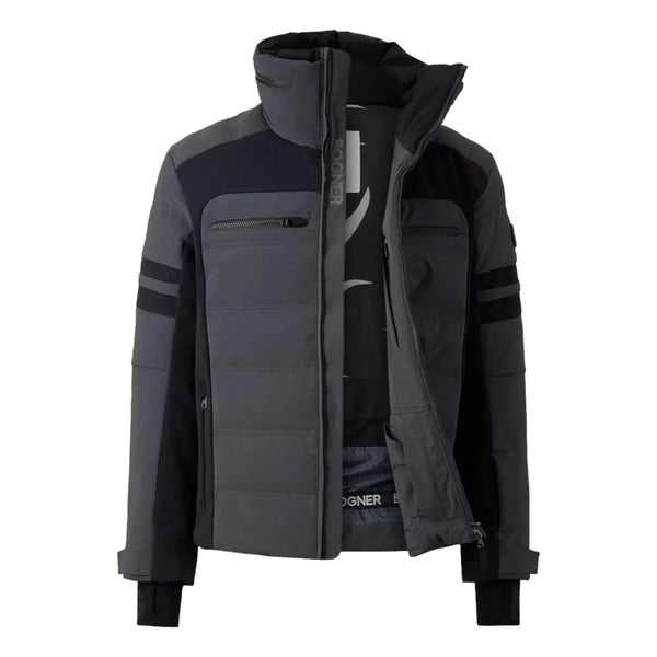BOGNER SKI JACK Bogner Softshell ski-jas Minho in Donkergrijs/zwart - Match Laren