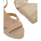 CASTANER M SANDAAL Castañer Sandalen Met Sleehak Zandkleur - Match Laren