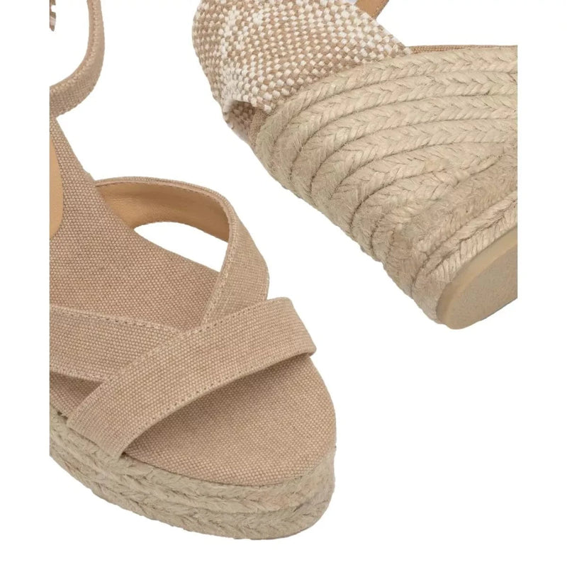 CASTANER M SANDAAL Castañer Sandalen Met Sleehak Zandkleur - Match Laren
