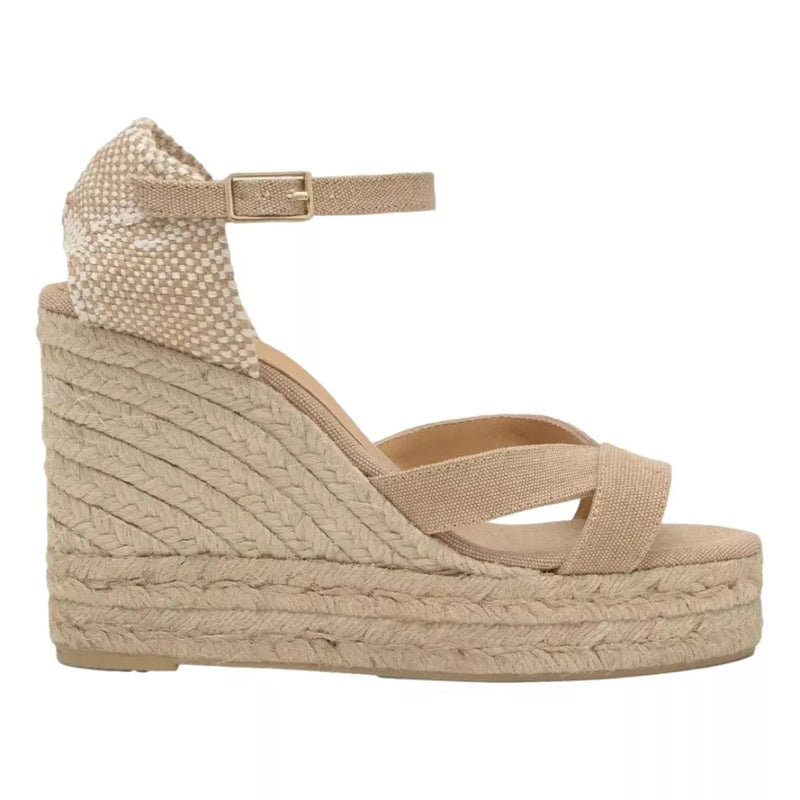 CASTANER M SANDAAL Castañer Sandalen Met Sleehak Zandkleur - Match Laren