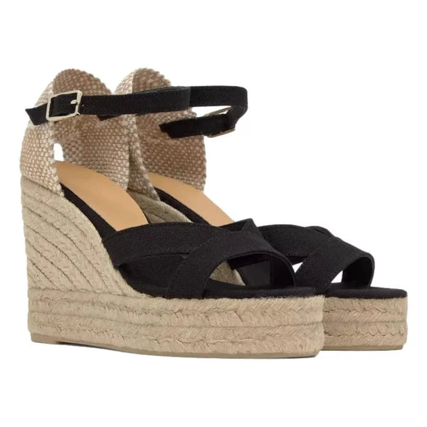 CASTANER M SCHOEN HAK Castañer Sandalen Met Sleehak Zwart - Match Laren