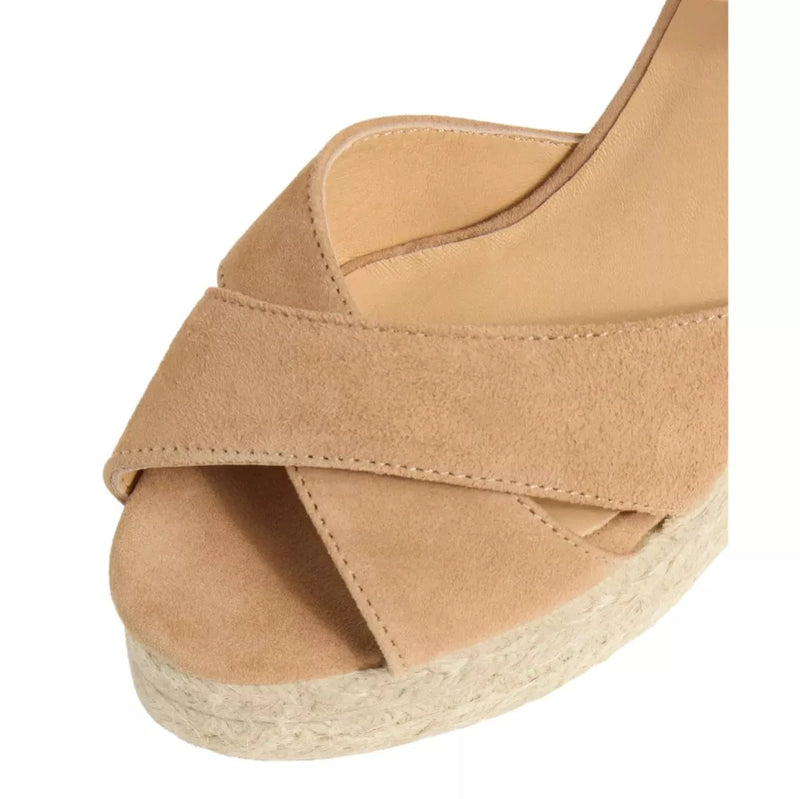 CASTANER M SCHOEN HOOG Castañer Sleehak Blaudell Camel - Match Laren