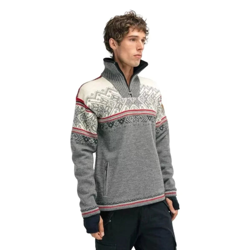 DALE OF NORWAY AS SKI WINDSTOPPER XL / GRIJS MELEE Dale Of Norway As Vail Ski Sweater Grijs Melee - Match Laren