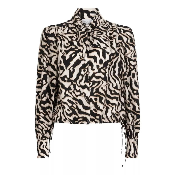 DANTE6 M BLOUSE 36 / BRUIN COMBI Dante6 Blouse Cheska - Match Laren