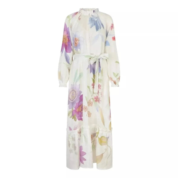 DEA KUDIBAL M JURK Dea Kudibal Floral Mary Jurk Dahlia - Wit