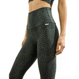 DEBLON SP TIGHT Deblon Classic Leggings High Waistband Groen Combi - Match Laren