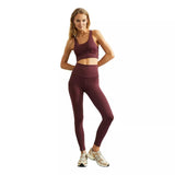 DEBLON SP TIGHT Deblon Classic Leggings Hoge Taille Bordeaux - Match Laren