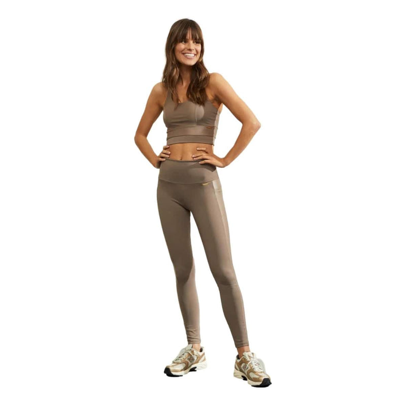 DEBLON SP TIGHT Deblon Sports Legging High Waistband Clara Taupe - Match Laren