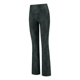 DEBLON SP TIGHT S / GROEN COMBI Deblon Celine Flared Legging Groen - Match Laren