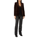 ZADIG & VOLTAIRE Zadig & Voltaire Blazer Vaska Velvet Donkerbruin - Match Laren