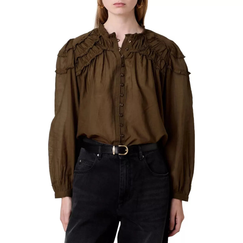 ISABEL MARANT Isabel Marant Blouse Christa Khaki - Sisera Laren