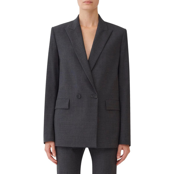 FABIANA FILIPPI M BLAZER 40 / ANTRACIET Fabiana Filippi Blazer Double-Breasted Cool Wool Antraciet - Match Laren