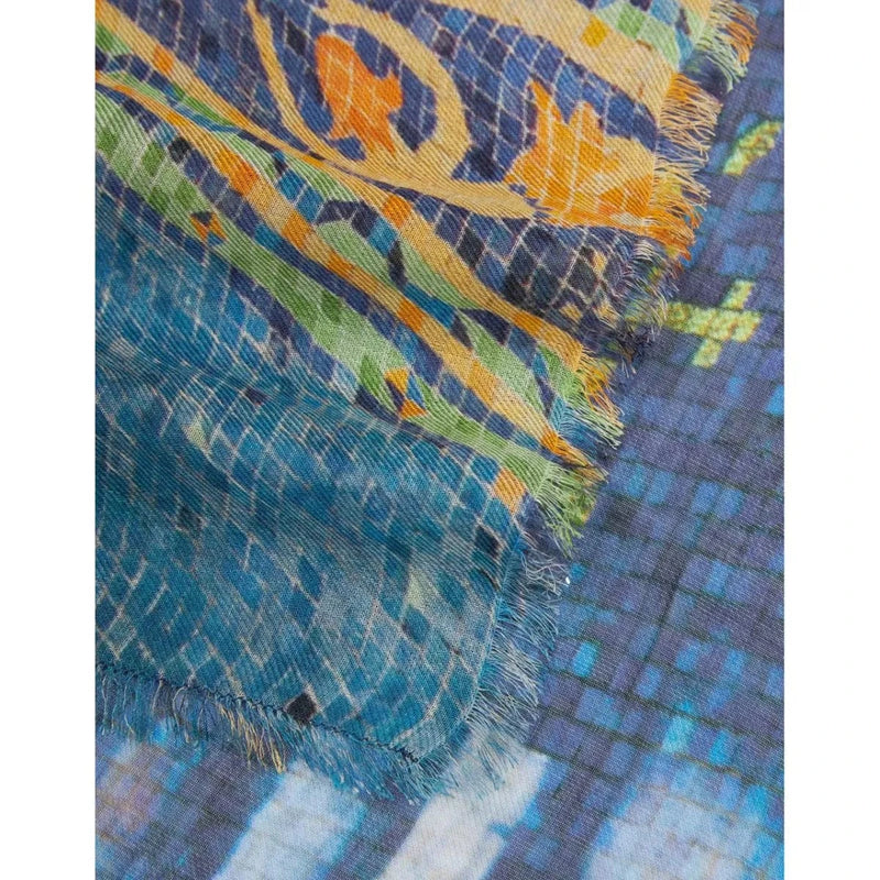 FALIERO SARTI M SJAAL ONE / BLAUW COMBI FALIERO SARTI Sjaal New Hearst Castle - Match Laren