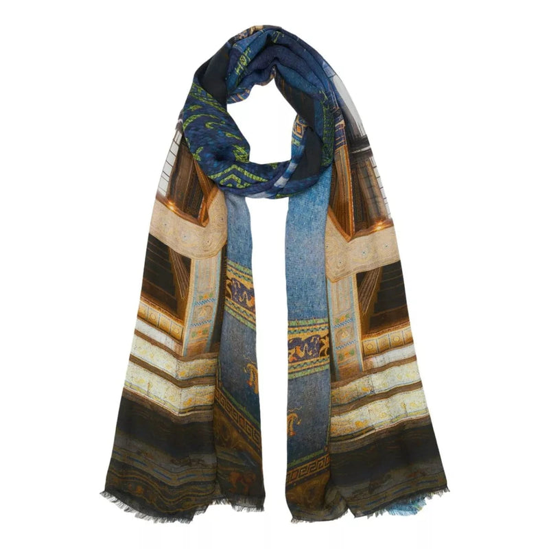 FALIERO SARTI M SJAAL ONE / BLAUW COMBI FALIERO SARTI Sjaal New Hearst Castle - Match Laren