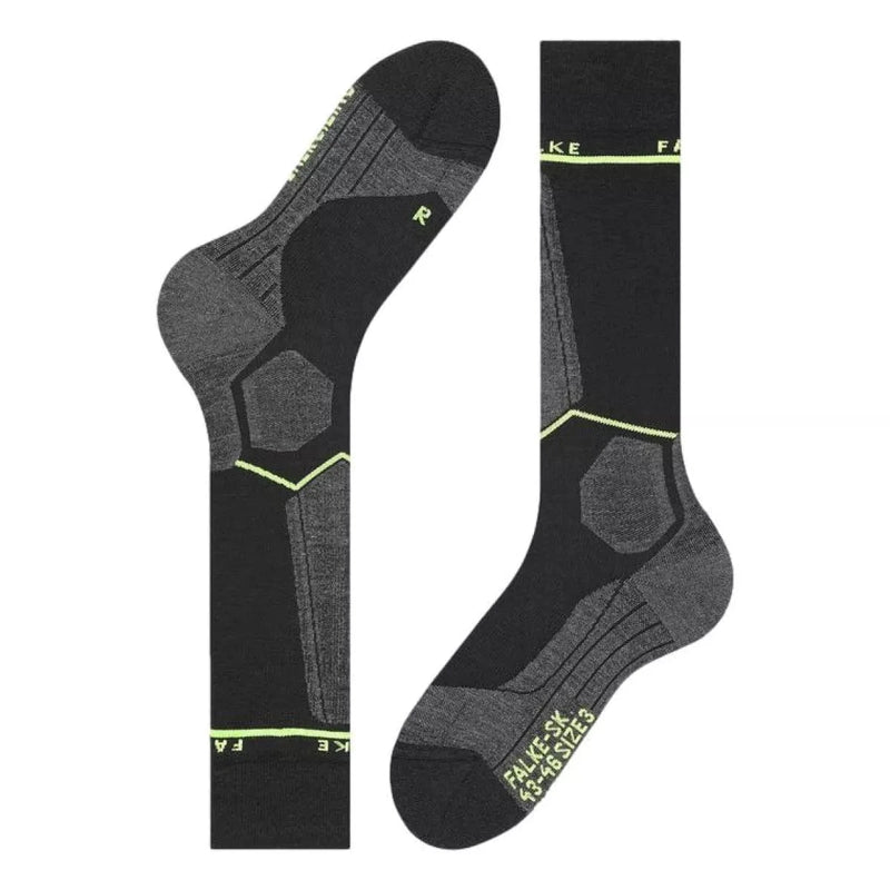 FALKE SKISOKKEN 43/46 / LIME FALKE Compressie Skikousen SK Wool Heren - Match Laren