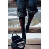FALKE SKISOKKEN FALKE Skisokken SK5 Expert Dames Grijs/Zwart - Match Laren