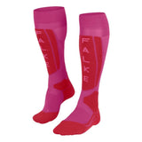 FALKE SKISOKKEN FALKE Skisokken SK5 Expert Dames Roze/Rood - Match Laren