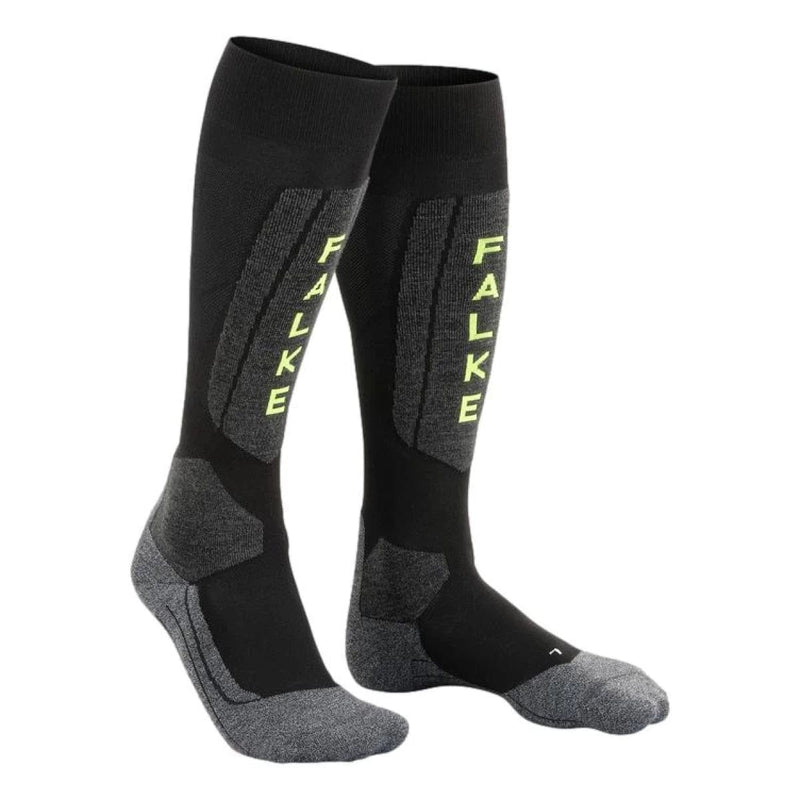 FALKE SKISOKKEN FALKE Skisokken SK5 Expert Heren Zwart/Lime - Match Laren