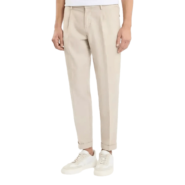 FAY M BROEK Fay Broek In Stretch Gabardine Zand - Match Laren