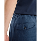 FAY M BROEK Fay Broek Van Délavé Linnen Canvas Jeans Blauw - Match Laren