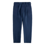 FAY M BROEK Fay Broek Van Délavé Linnen Canvas Jeans Blauw - Match Laren