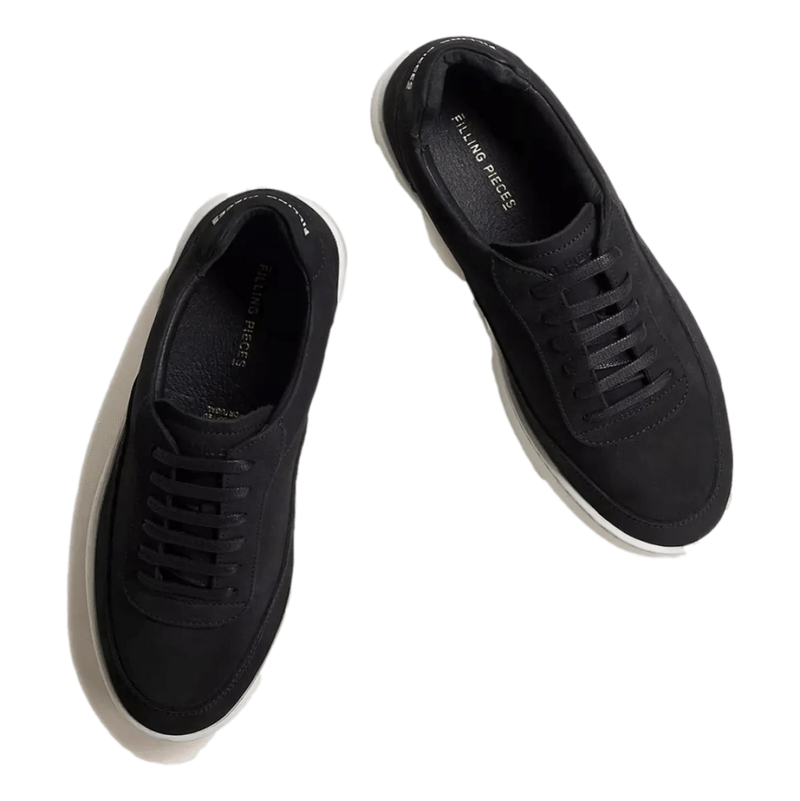 FILLING PIECES M SNEAKER Filling Pieces Sneaker Mondo 2.0 Ripple Nubuck Zwart - Match Laren