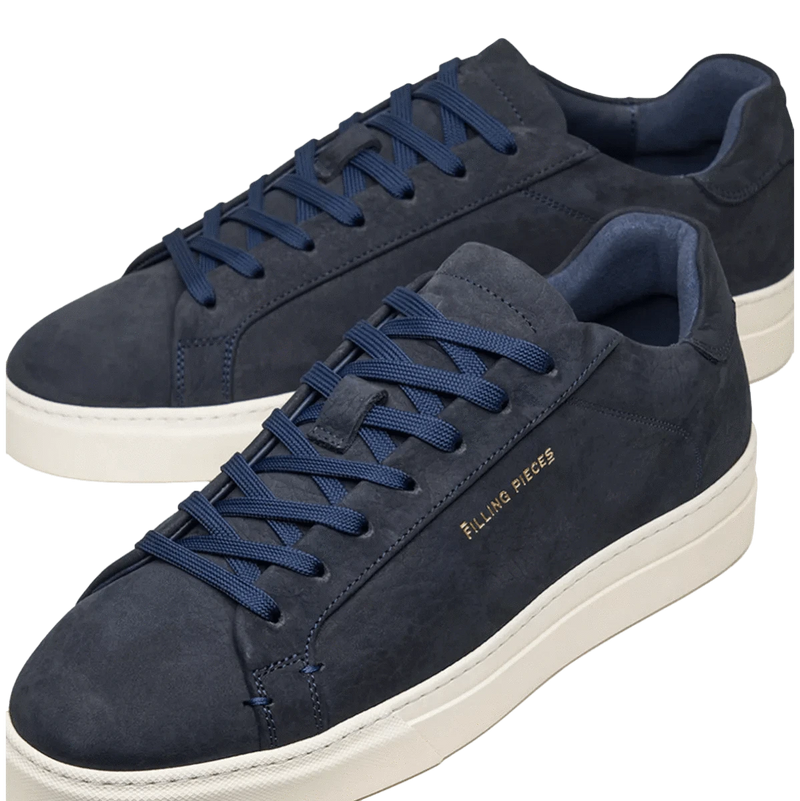 FILLING PIECES M SNEAKER Filling Pieces Tiebreak Grain Sneaker Navy - Match Laren