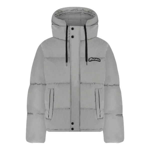 FLANEUR M JACK Flaneur Signature Puffer Jacket Grijs - Match Laren